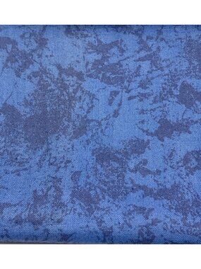 Blue Marble Pattern Cotton Fat Quarter Fabric 18x22"Sewing Quilting Crafts
